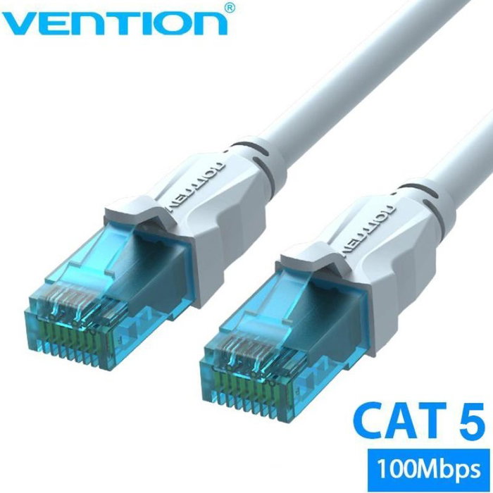 Vention Cable de Red RJ45 UTP Cat.5e 15m Azul y Blanco Vention Cable de Red RJ45 UTP Cat.5e 15m Azul y Blanco